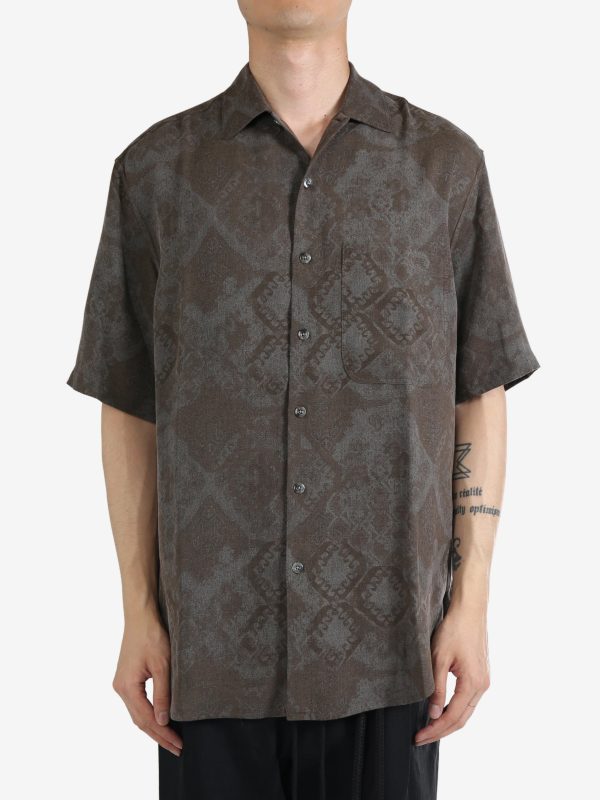 SONG FOR THE MUTE - Men Short Sleeve Oversized Shirt Online Hot Sale