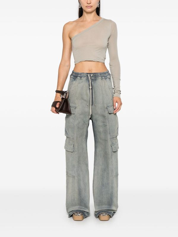 RICK OWENS DRKSHDW - Women Denim Double Cargo Jumbo Belas Online Sale