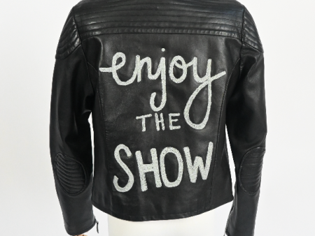 RUNWAY  Enjoy The Show  leather jacket For Discount