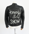 RUNWAY  Enjoy The Show  leather jacket For Discount