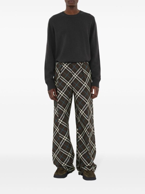 BURBERRY - Men Check Jogging Pants Fashion