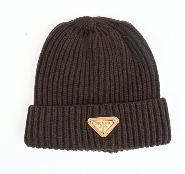 Brown rib style beanie Hot on Sale