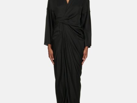 RICK OWENS - Women Wrap Gown Dress Sale