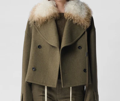 ANN DEMEULEMEESTER - Women Livia Fur Collar Online now