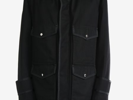 THOM BROWNE - Men Relaxed Utility Field Jacket W Combo And Tipping In Waterproof Cotton Twill Online now