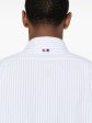 THOM BROWNE - Men Straight Fit BD PC L S  W GG Armband Stripe Madras Shirt Sale