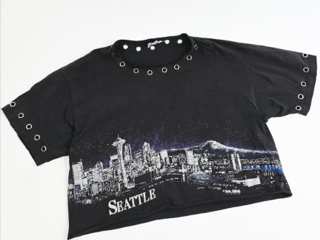 Seattle silver GROMMET TEE (large) Fashion