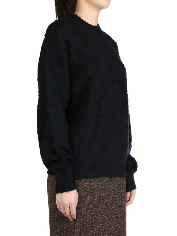 AURALEE - Women Brushed Wool Cashmere Silk Knit P O Hot on Sale