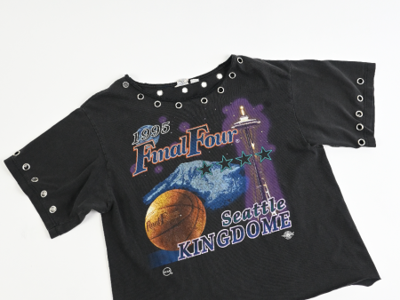 1995 final four silver GROMMET TEE (medium) on Sale