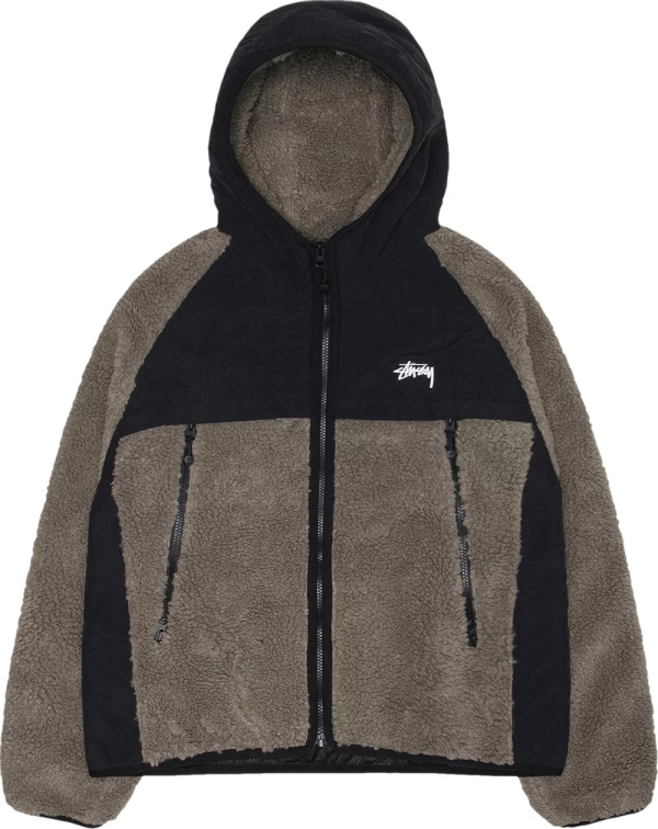 STUSSY - Men Sherpa Paneled Hooded Jacket Online Sale