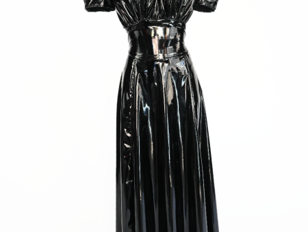 Vinyl PUFF SLEEVE DRESS (from runway S M) Supply