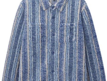 STUSSY - Men Stripe Sherpa Shirt Fashion