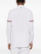 THOM BROWNE - Men Straight Fit BD PC L S  W GG Armband Stripe Madras Shirt Fashion