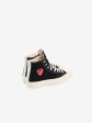 COMME DES GARCONS PLAY X CONVERSE - Unisex Chuck Taylor 70 Small Red Heart High Top Sneakers Online now