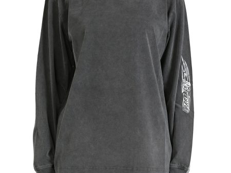 T BY ALEXANDER WANG - Women Long Sleeve Tee With Blade Logo For Sale