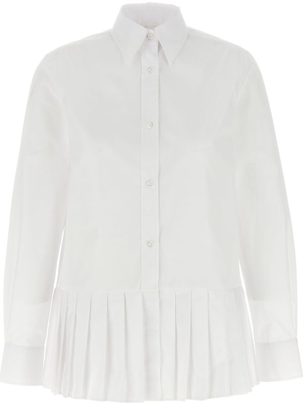 THOM BROWNE - Women Easy Fit Point Shirt Online Sale