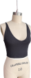 Tie back tank cropped (sizes available) on Sale