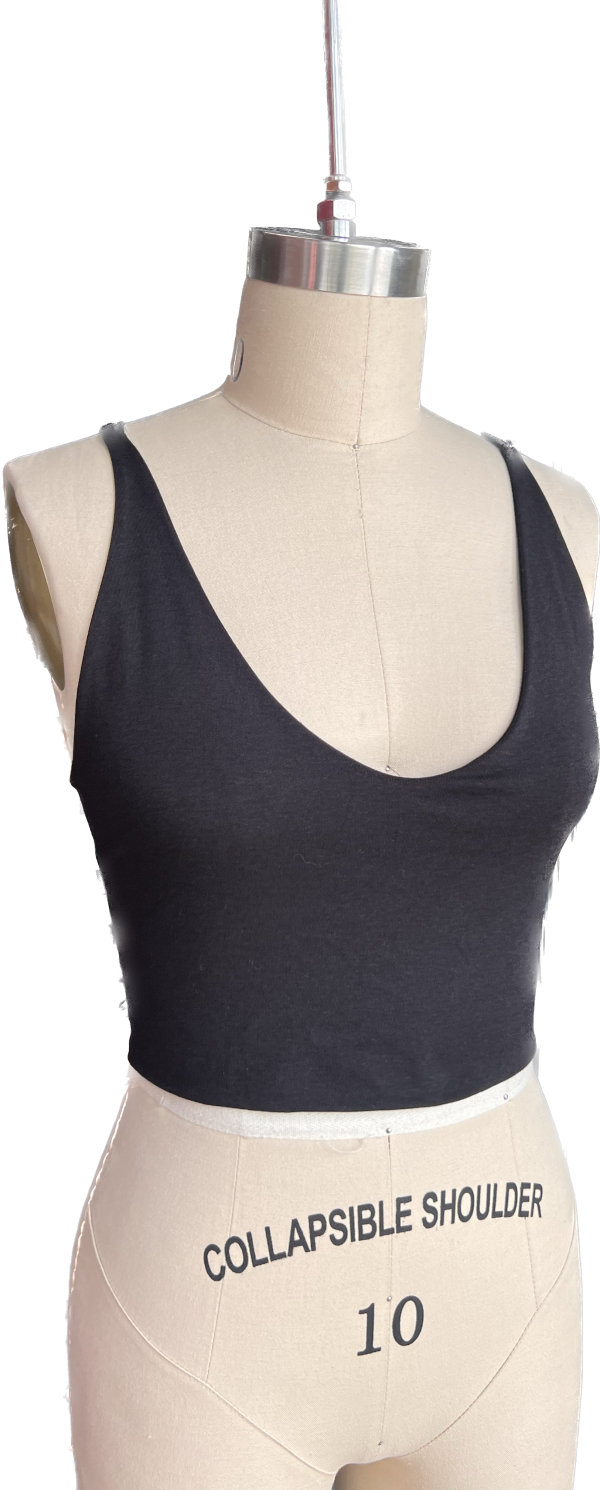 Tie back tank cropped (sizes available) on Sale