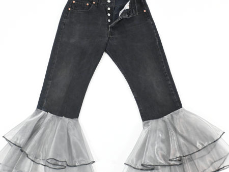 RUNWAY silver bottom denim Cheap