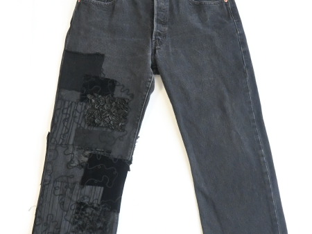 RUNWAY patchy denim Online now