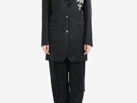 SIMONE ROCHA - Women W Emb Longline Plunge Jacket For Discount