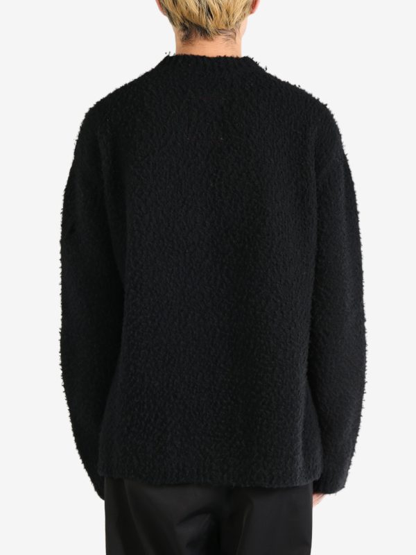 UMA WANG - Men Curly Wool Long Slv Top Hot on Sale