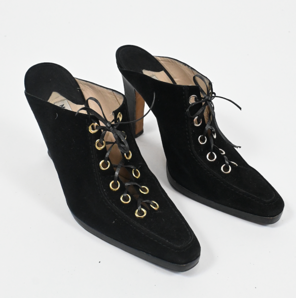 Suede Manolo mules (6.5-7) Online Hot Sale