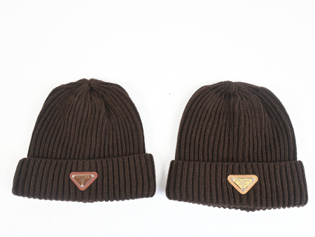 Brown rib style beanie Hot on Sale