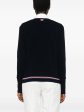 THOM BROWNE - Women Long Sleeve V Neck Top Online Sale