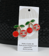 Cherry earrings Hot on Sale