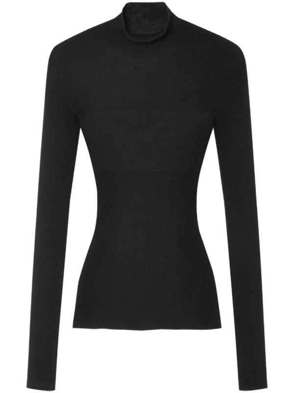 VERSACE - Women Merinos Seamless Ribs Knit Sweater Online