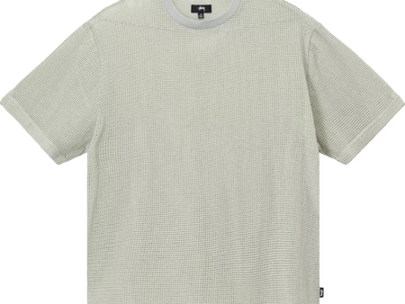 STUSSY - Men Cotton Mesh Short-Sleeve Crew Tee For Discount