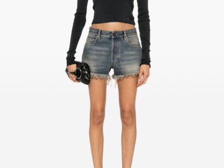 BALENCIAGA - Women Mini Denim Shorts For Cheap