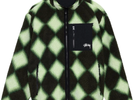 STUSSY - Men Sherpa Reversible Diamond Jacket Online Sale