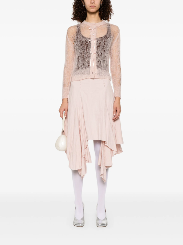 SIMONE ROCHA - Women W  Bow Cropped Long Sleeve Cardigan Sale