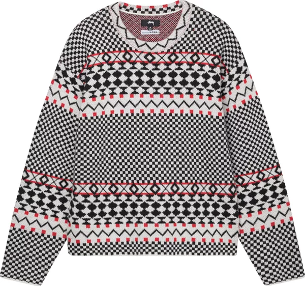 STUSSY - Men Jacquard Crew Knitwear Cheap