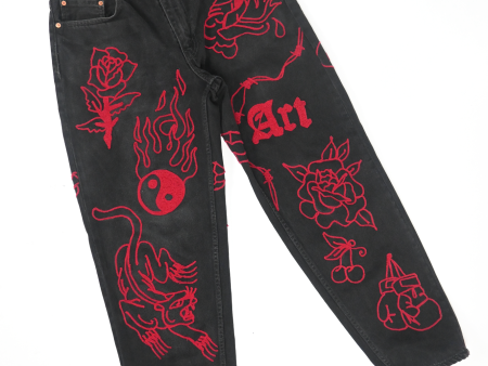 TATTOO PANTS (34 33) Online Hot Sale