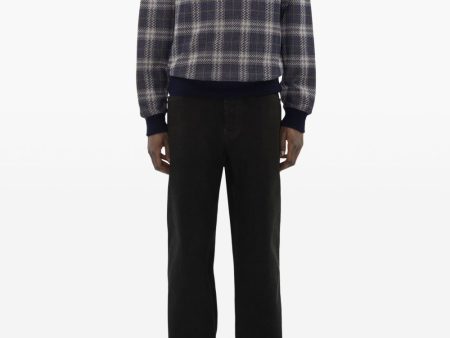 BURBERRY - Men Jacquard Check Crew Neck Top Online now