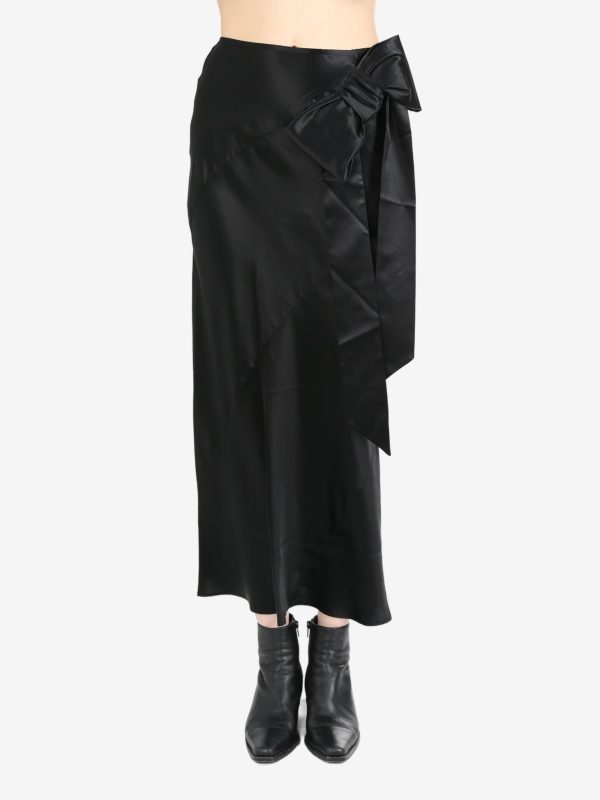 SIMONE ROCHA - Women W Bow Detail Spiral Midi Skirt Sale