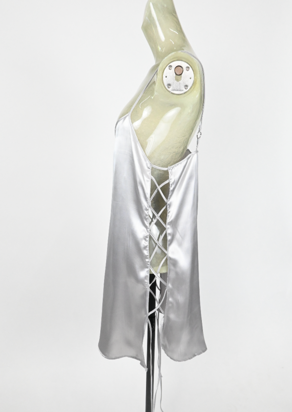 BINTOU S Satin silver XX dress For Discount