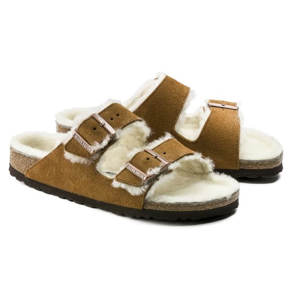 BIRKENSTOCK - Women Arizona Shearling Sandals Cheap