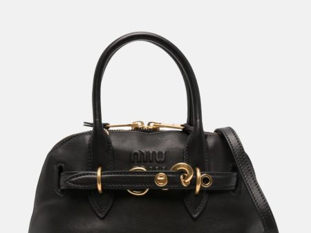 MIU MIU - Women Leather Aventura Top Handle Bag Hot on Sale