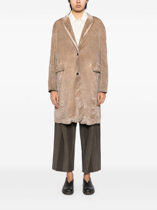 UMA WANG - Women Stretch Velv Katia Coat Sale