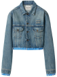 MIU MIU - Women Denim Cropped Jacket Online Sale