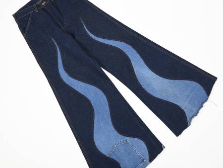 Dark Blue Groovy Pants Online Sale