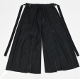 RUNWAY Black Nylon Zip pants (multiple sizes) For Sale