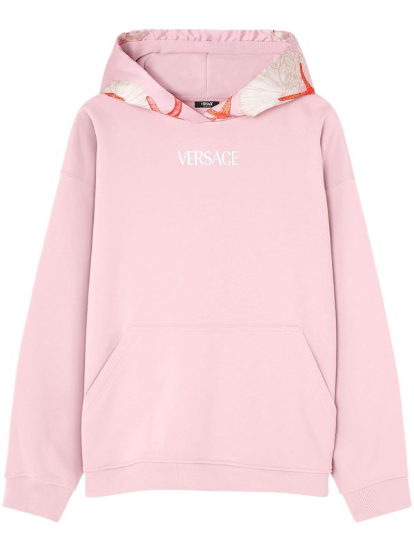 VERSACE - Women LA Print Logo Hoodie Online Sale