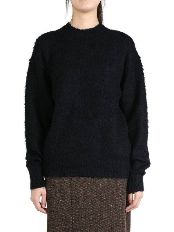 AURALEE - Women Brushed Wool Cashmere Silk Knit P O Hot on Sale