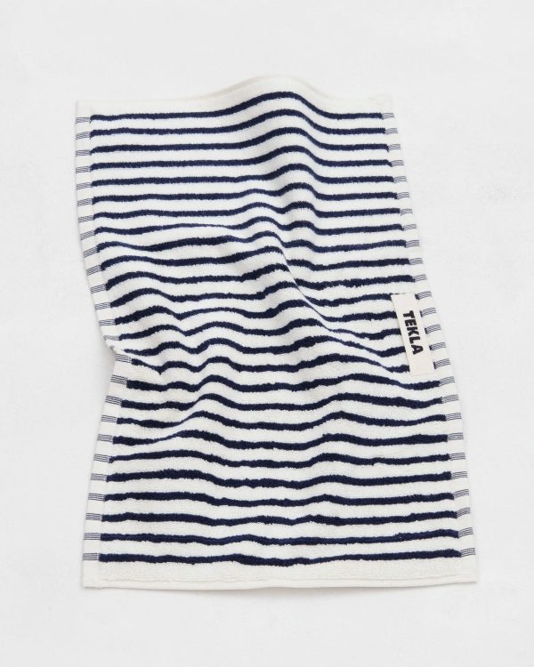 TEKLA - Striped Organic Cotton Hand Towel 20x35   Online