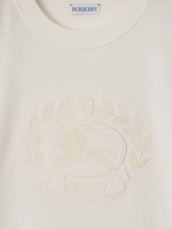 BURBERRY - Women EKD Cotton T-shirt For Cheap